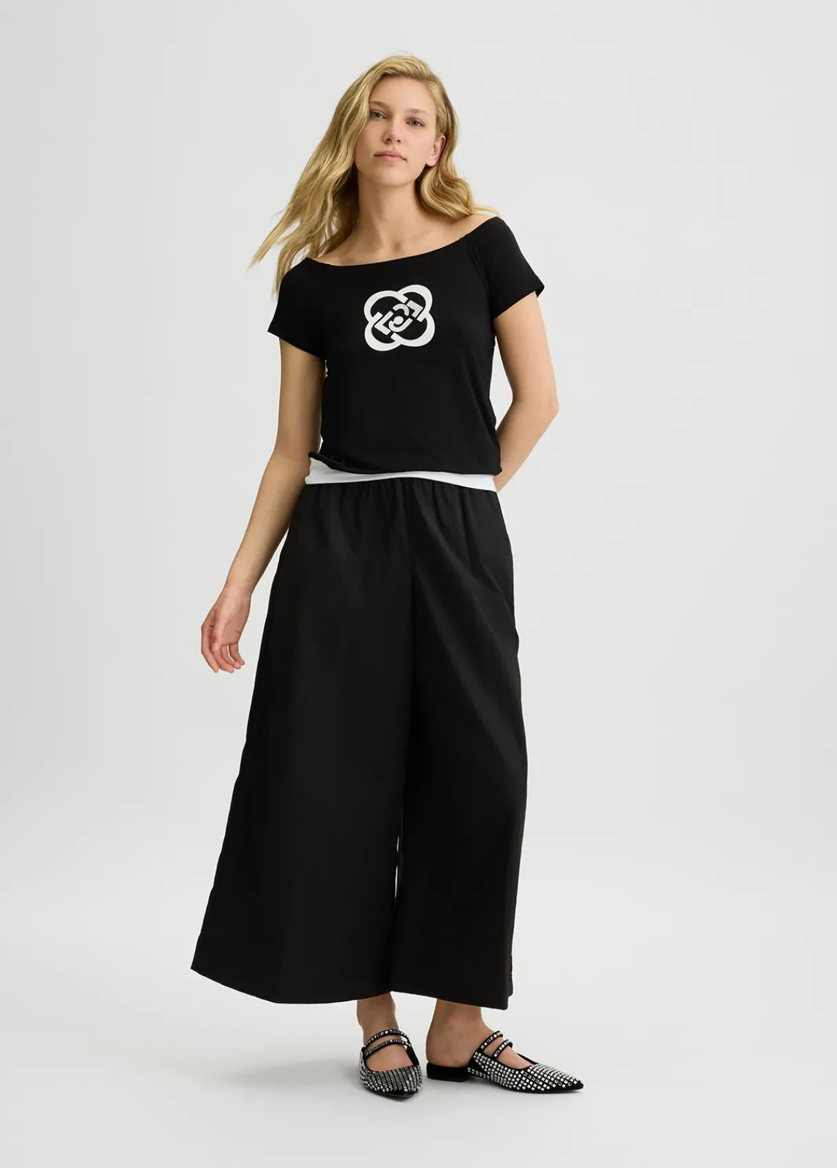 Liu Jo Pantalon cropped palazzo|Femme Pantalons