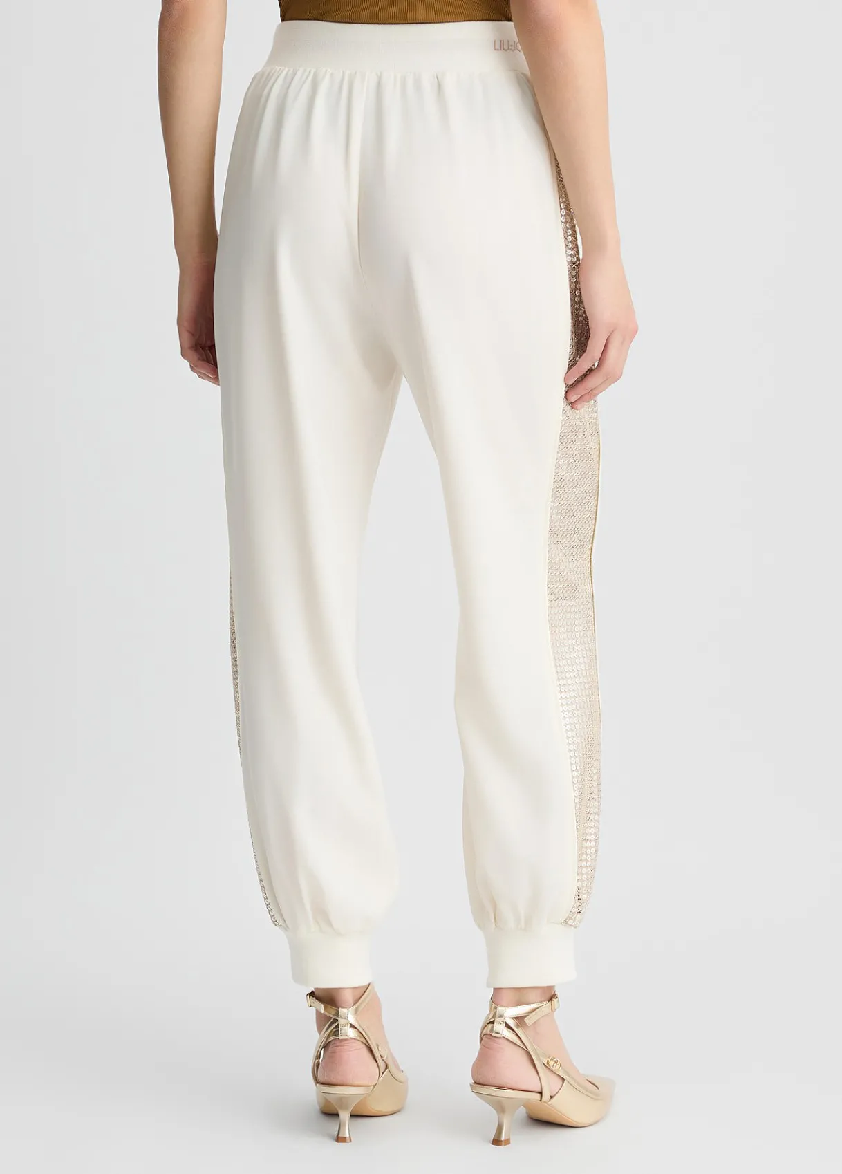 Liu Jo Pantalon de jogging avec paillettes|Femme Vêtements De Sport|Pantalons