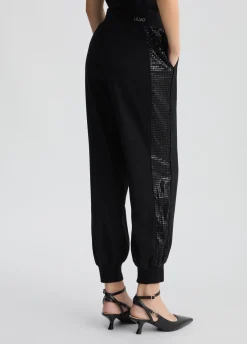 Liu Jo Pantalon de jogging avec paillettes|Femme Vêtements De Sport|Pantalons