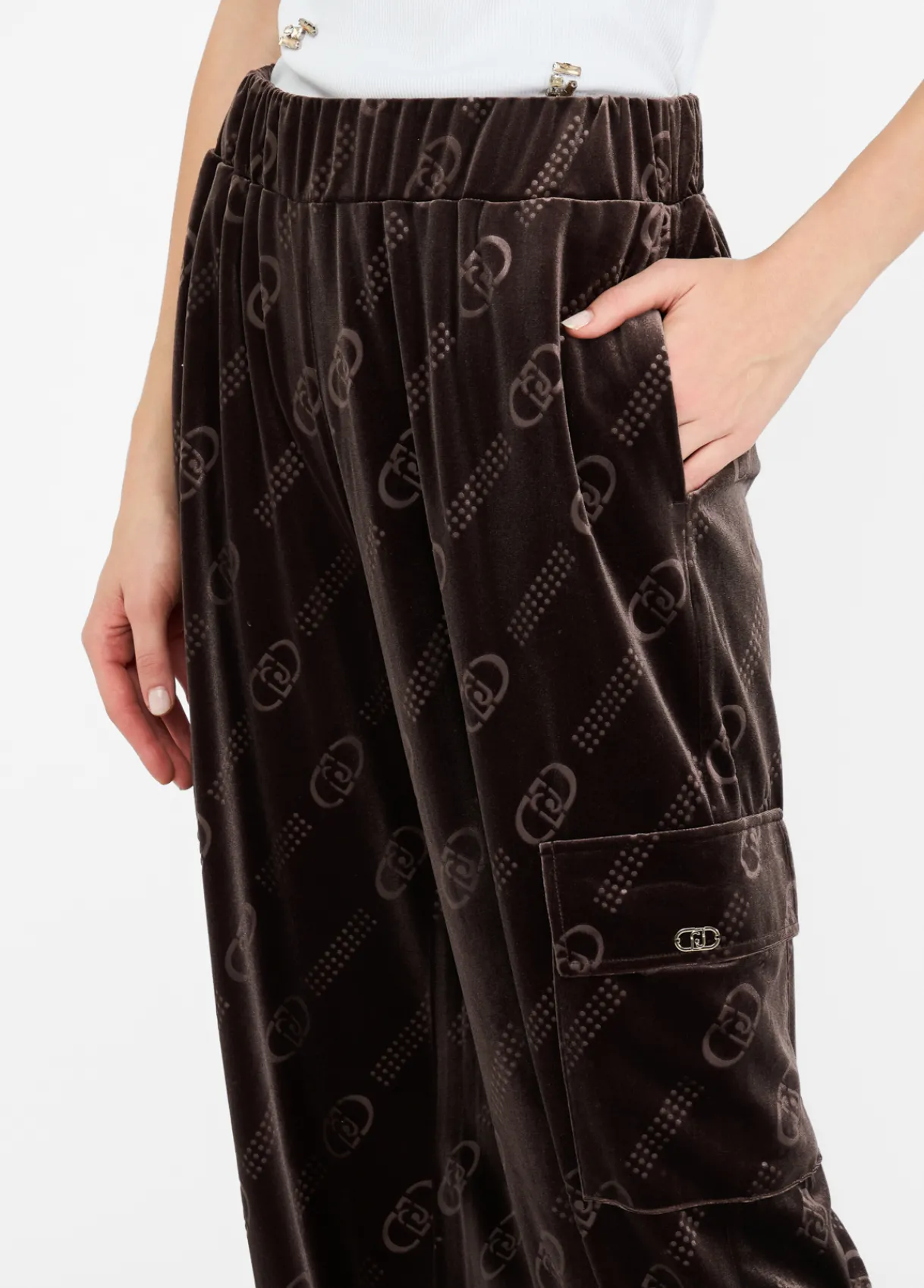 Liu Jo Pantalon de jogging en chenille|Femme Vêtements De Sport|Pantalons