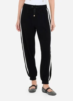 Liu Jo Pantalon de jogging en molleton avec dentelle|Femme Vêtements De Sport|Pantalons