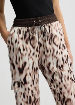 Liu Jo Pantalon de jogging en satin imprimé|Femme Vêtements De Sport|Pantalons