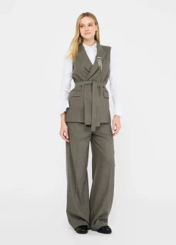 Liu Jo Pantalon droit avec pli|Femme Pantalons