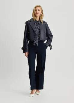 Liu Jo Pantalon droit en piqué|Femme Pantalons