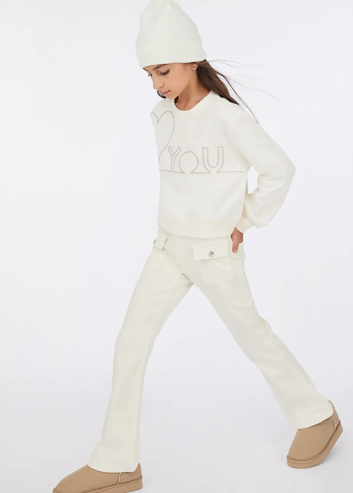 Liu Jo Pantalon en coton|Enfant Pantalons & Jupes