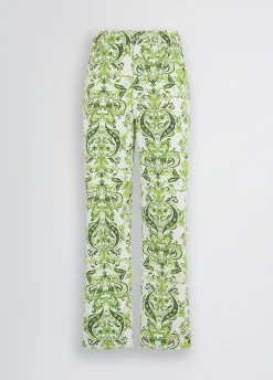 Liu Jo Pantalon en coton imprimé|Femme Pantalons
