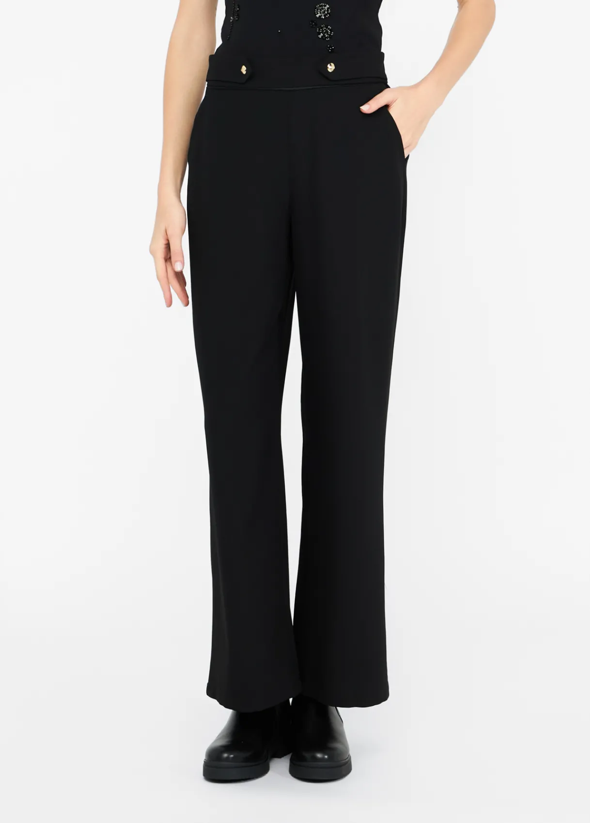 Liu Jo Pantalon en crêpe cady|Femme Vêtements De Sport|Pantalons