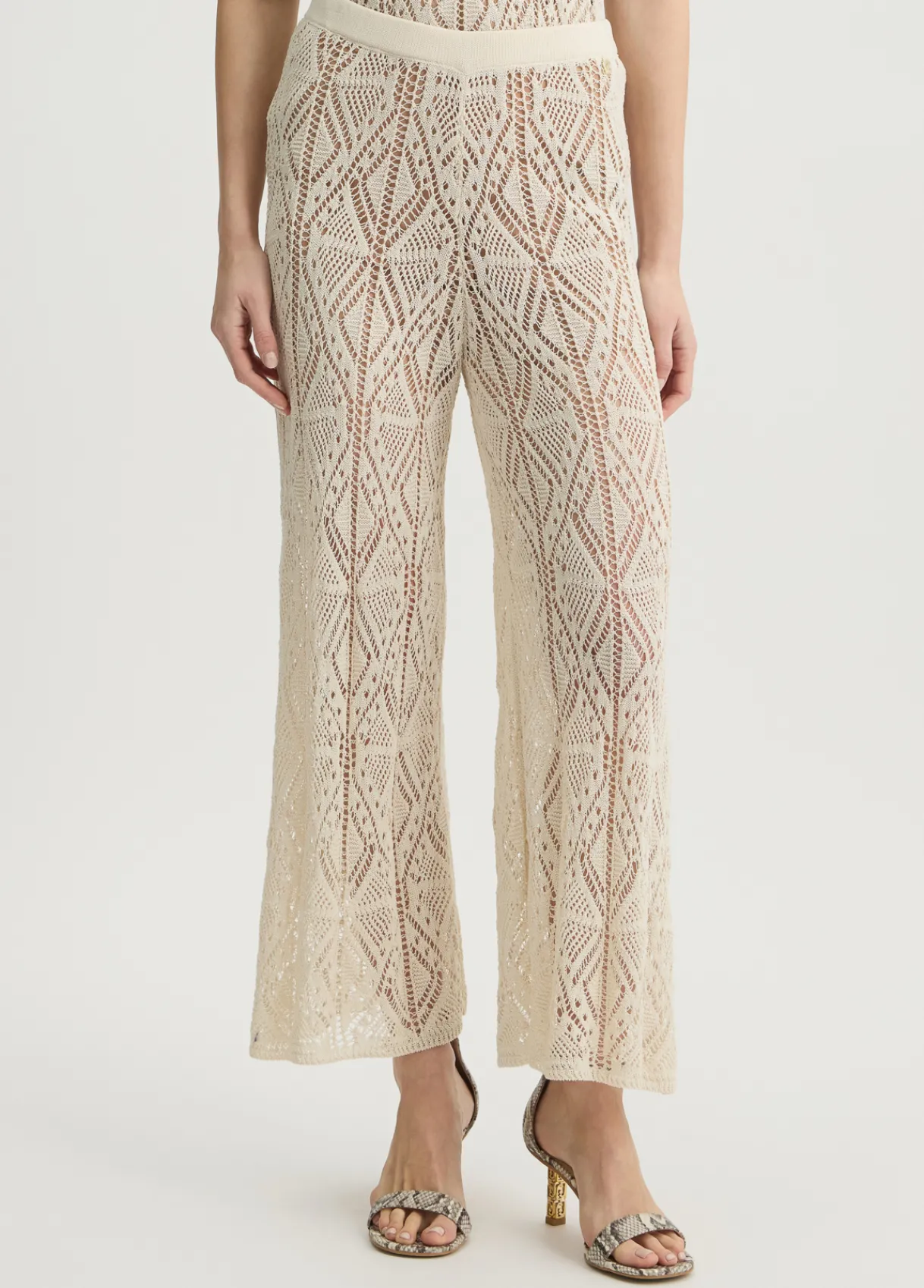 Liu Jo Pantalon en maille crochet|Femme Pantalons