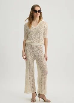 Liu Jo Pantalon en maille crochet|Femme Pantalons