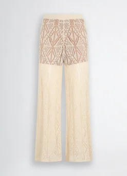 Liu Jo Pantalon en maille crochet|Femme Pantalons