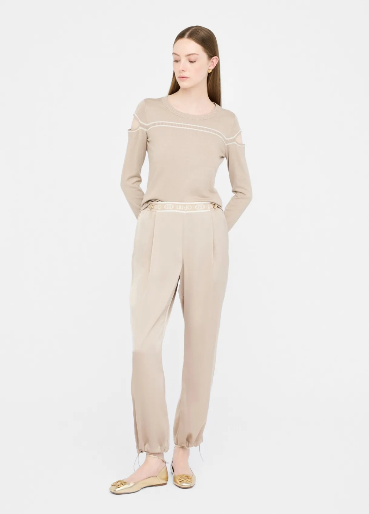 Liu Jo Pantalon en satin|Femme Vêtements De Sport|Pantalons