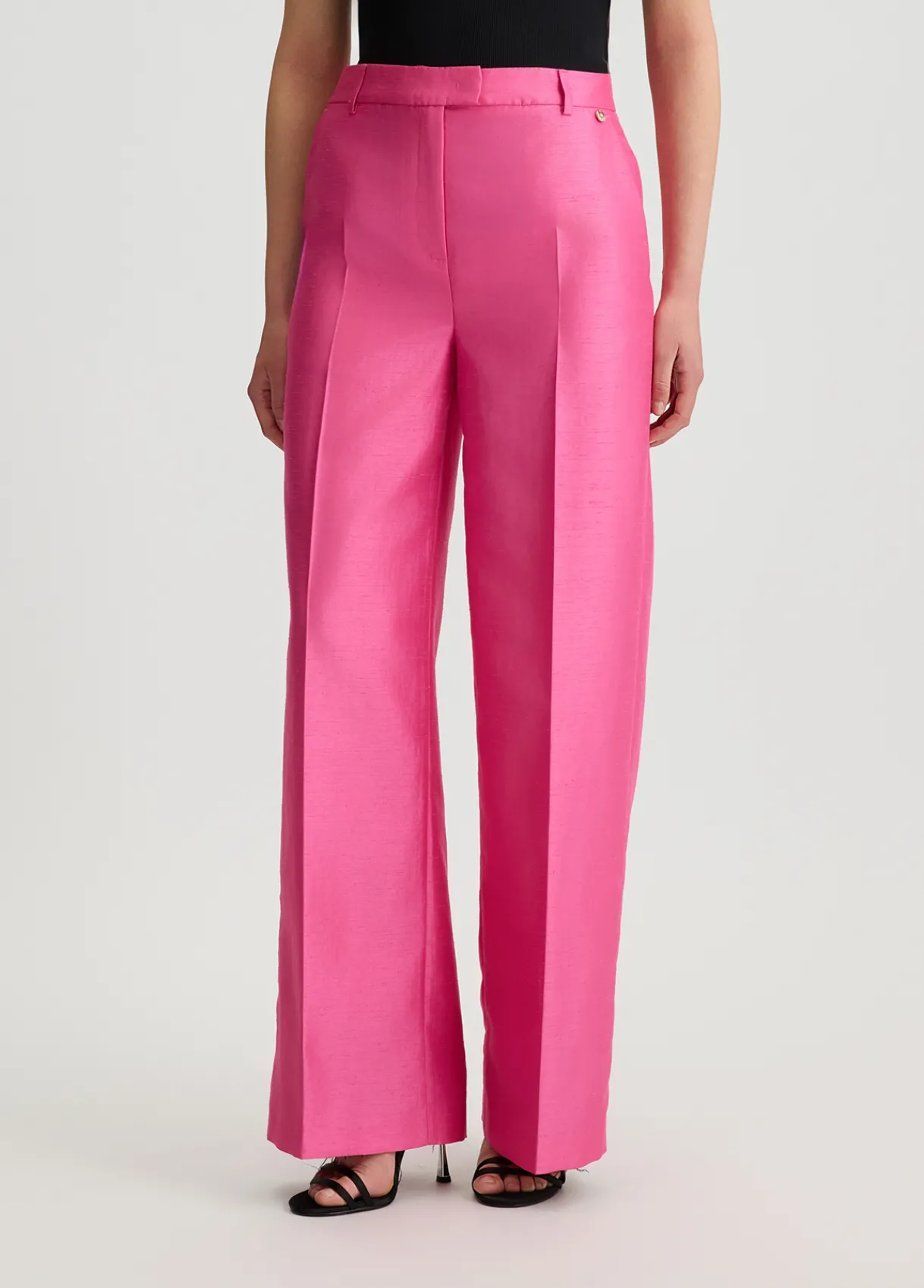 Liu Jo Pantalon en shantung|Femme Pantalons|Tailleurs