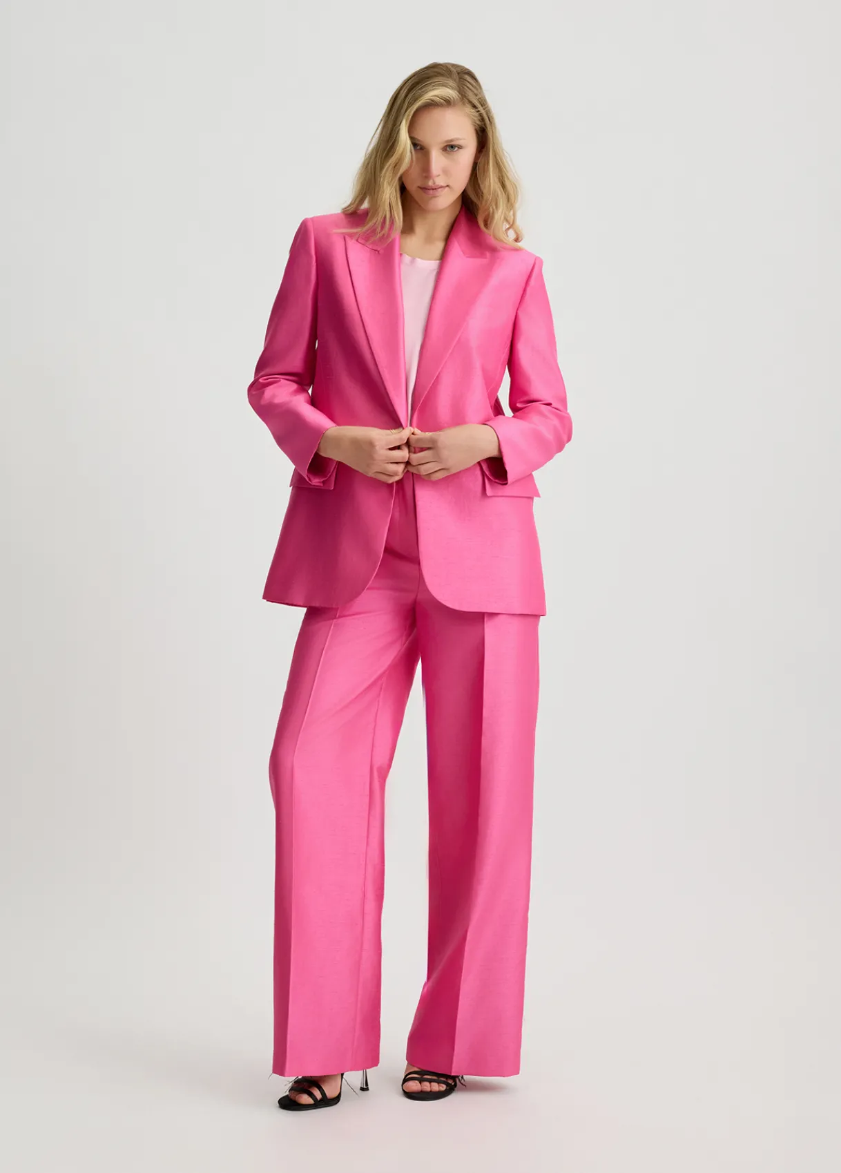 Liu Jo Pantalon en shantung|Femme Pantalons|Tailleurs