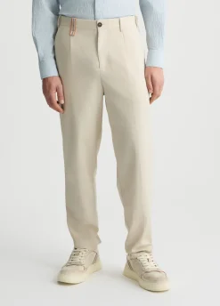 Liu Jo Pantalon jacquard en lin mélangé|Homme Pantalons