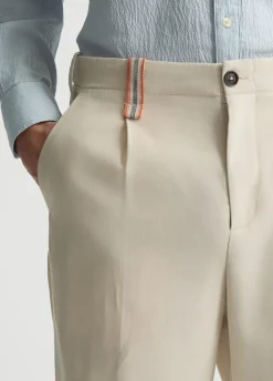 Liu Jo Pantalon jacquard en lin mélangé|Homme Pantalons