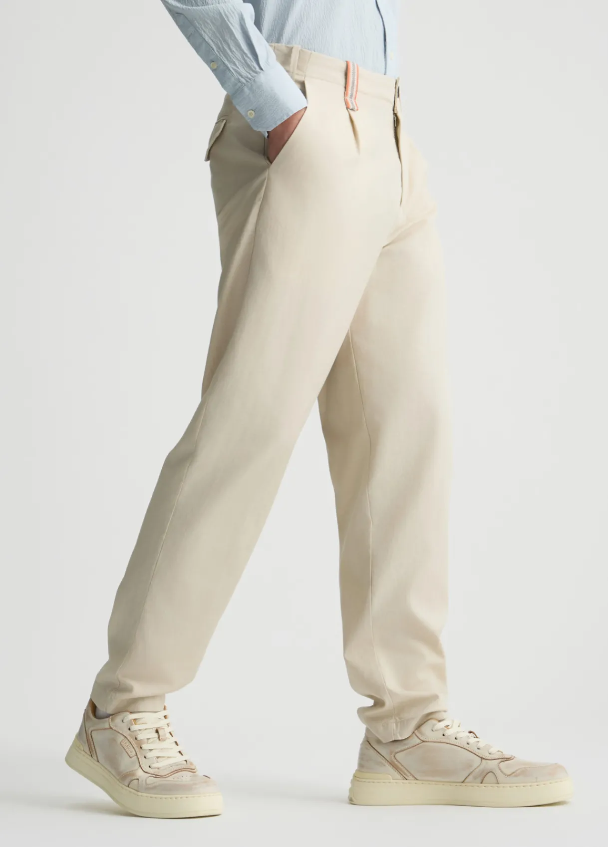 Liu Jo Pantalon jacquard en lin mélangé|Homme Pantalons