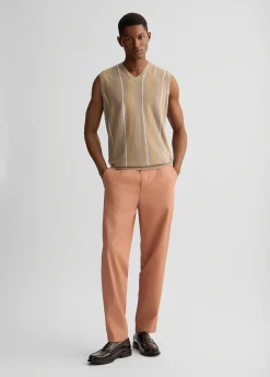Liu Jo Pantalon jacquard en lin mélangé|Homme Pantalons