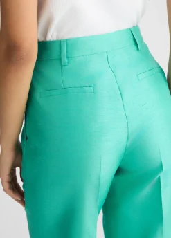 Liu Jo Pantalon long en shantung|Femme Pantalons|Tailleurs