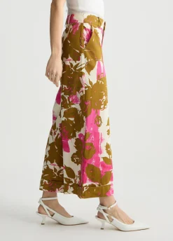 Liu Jo Pantalon palazzo à fleurs|Femme Pantalons
