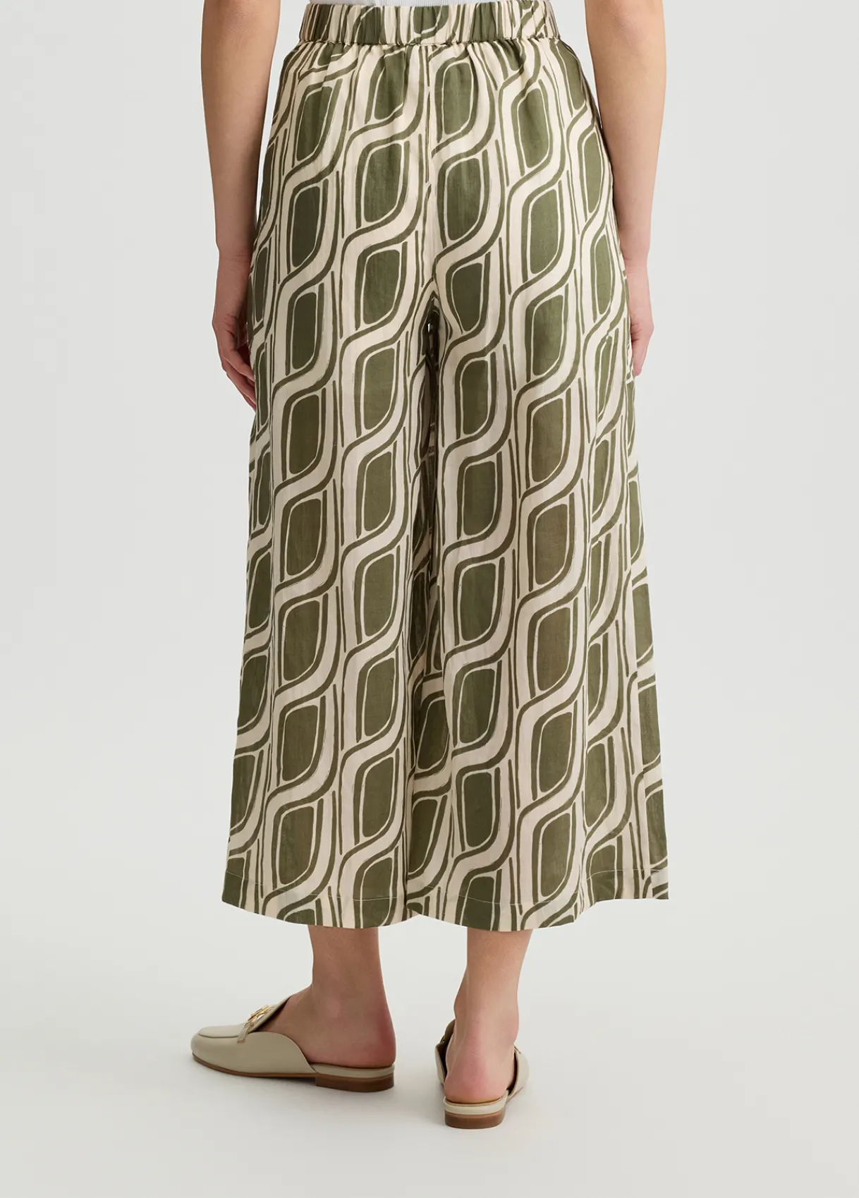 Liu Jo Pantalon palazzo en ramie|Femme Pantalons