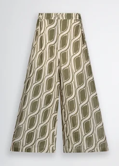 Liu Jo Pantalon palazzo en ramie|Femme Pantalons