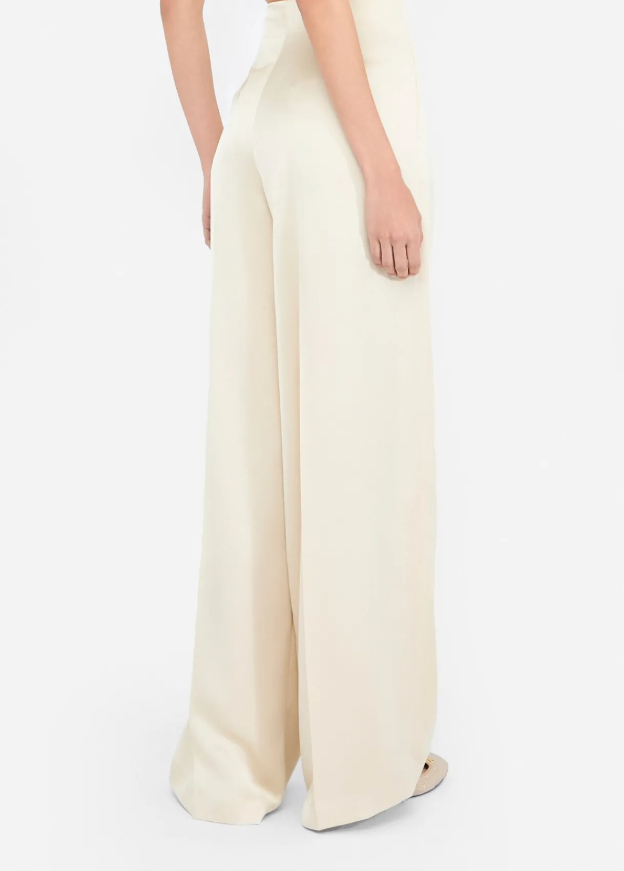 Liu Jo Pantalon palazzo en satin|Femme Pantalons