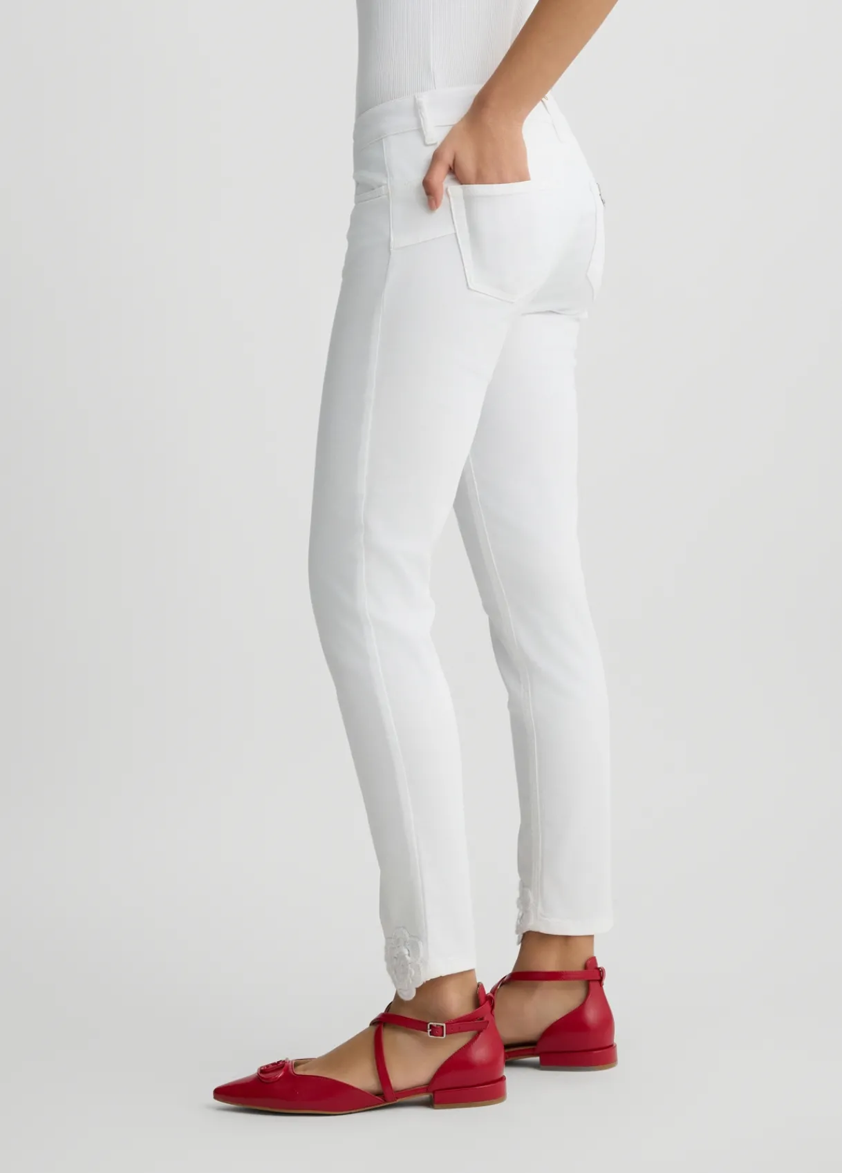 Liu Jo Pantalon skinny avec broderies|Femme Pantalons