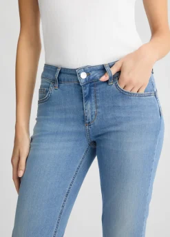 Liu Jo Pantalon skinny cropped avec revers bandana|Femme Jeans Skinny