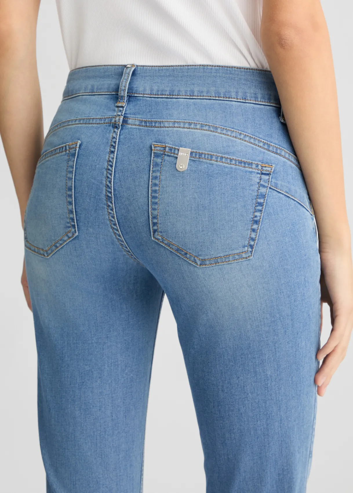 Liu Jo Pantalon skinny cropped avec revers bandana|Femme Jeans Skinny