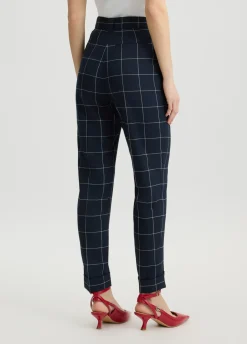 Liu Jo Pantalon slim à carreaux|Femme Pantalons|Tailleurs
