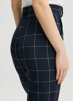 Liu Jo Pantalon slim à carreaux|Femme Pantalons|Tailleurs