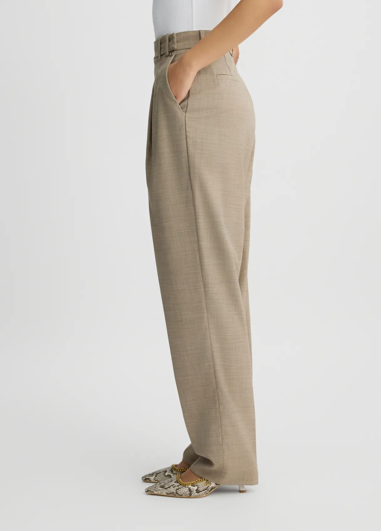 Liu Jo Pantalon taille haute|Femme Pantalons|Tailleurs