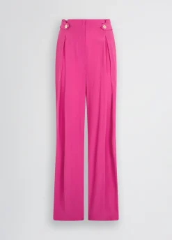 Liu Jo Pantalon taille haute à grenouilles|Femme Pantalons|Cérémonie