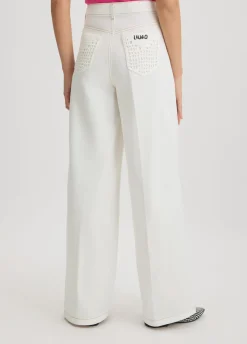 Liu Jo Pantalon évasé à taille haute|Femme Pantalons