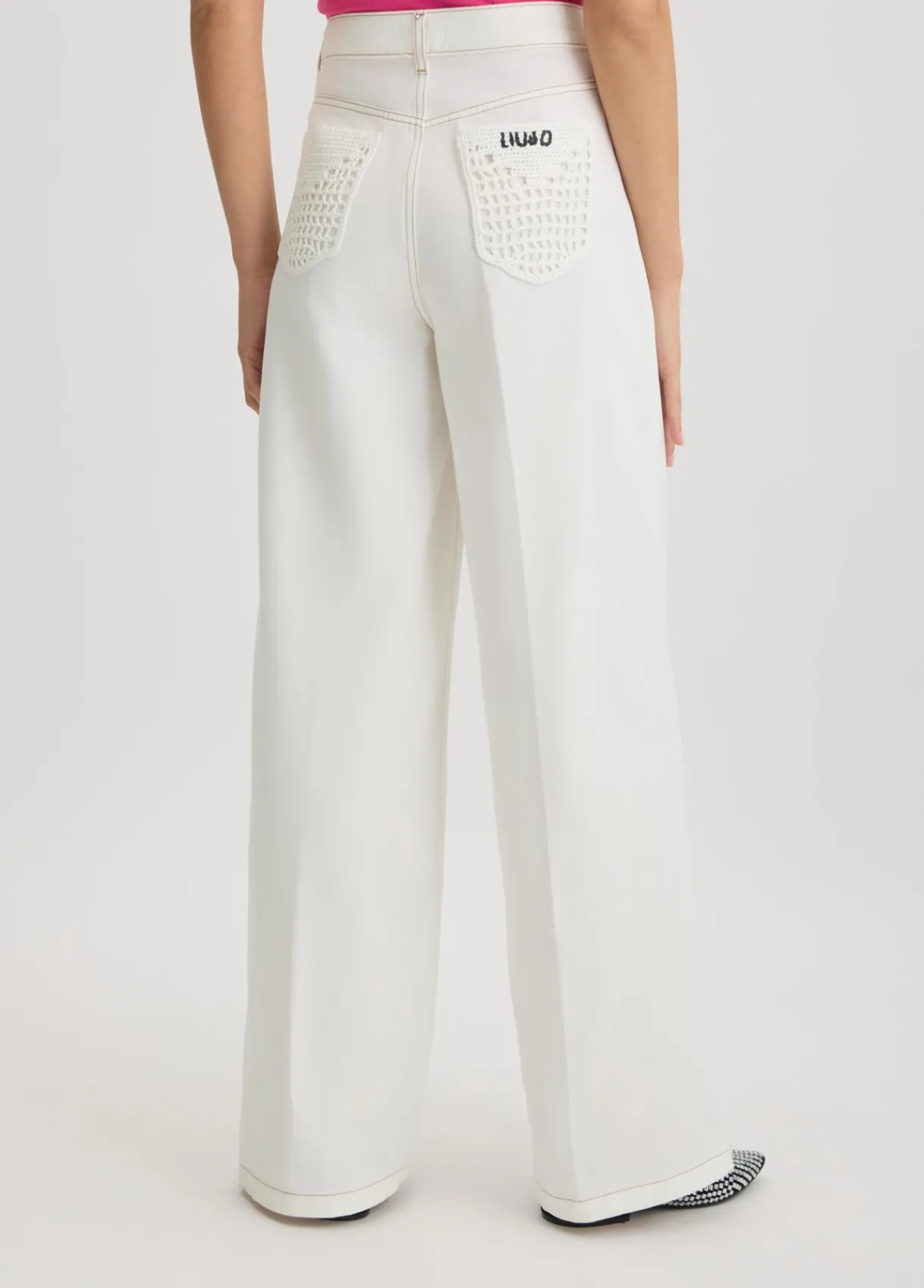 Liu Jo Pantalon évasé à taille haute|Femme Pantalons