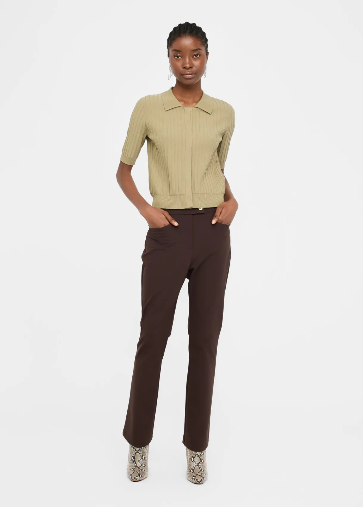 Liu Jo Pantalon évasé à taille haute|Femme Vêtements De Sport|Pantalons