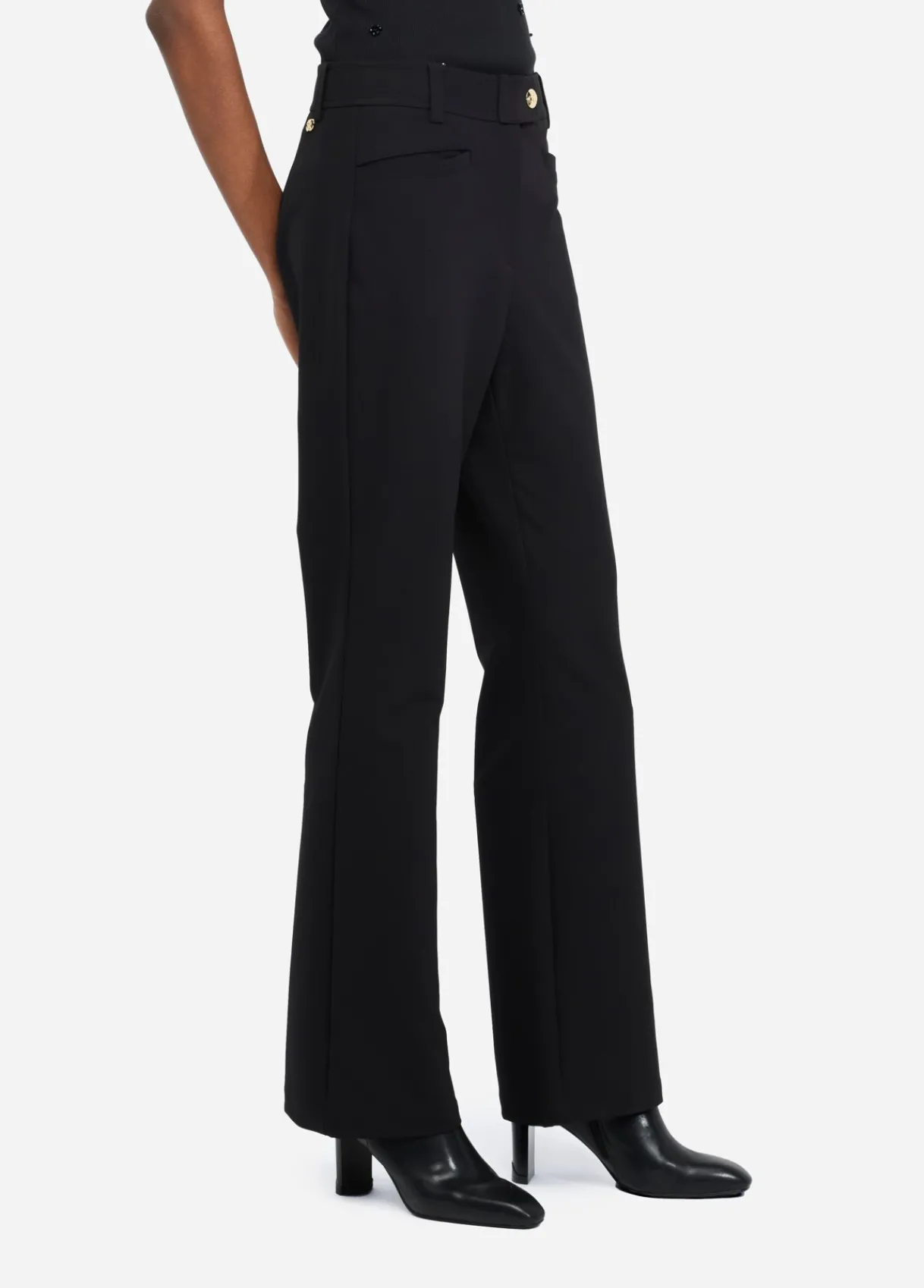 Liu Jo Pantalon évasé à taille haute|Femme Vêtements De Sport|Pantalons