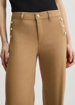 Liu Jo Pantalon évasé avec boutons|Femme Pantalons