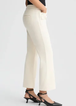 Liu Jo Pantalon évasé cropped en coton|Femme Pantalons