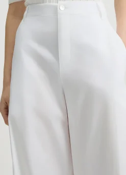 Liu Jo Pantalon évasé en coton|Femme Pantalons