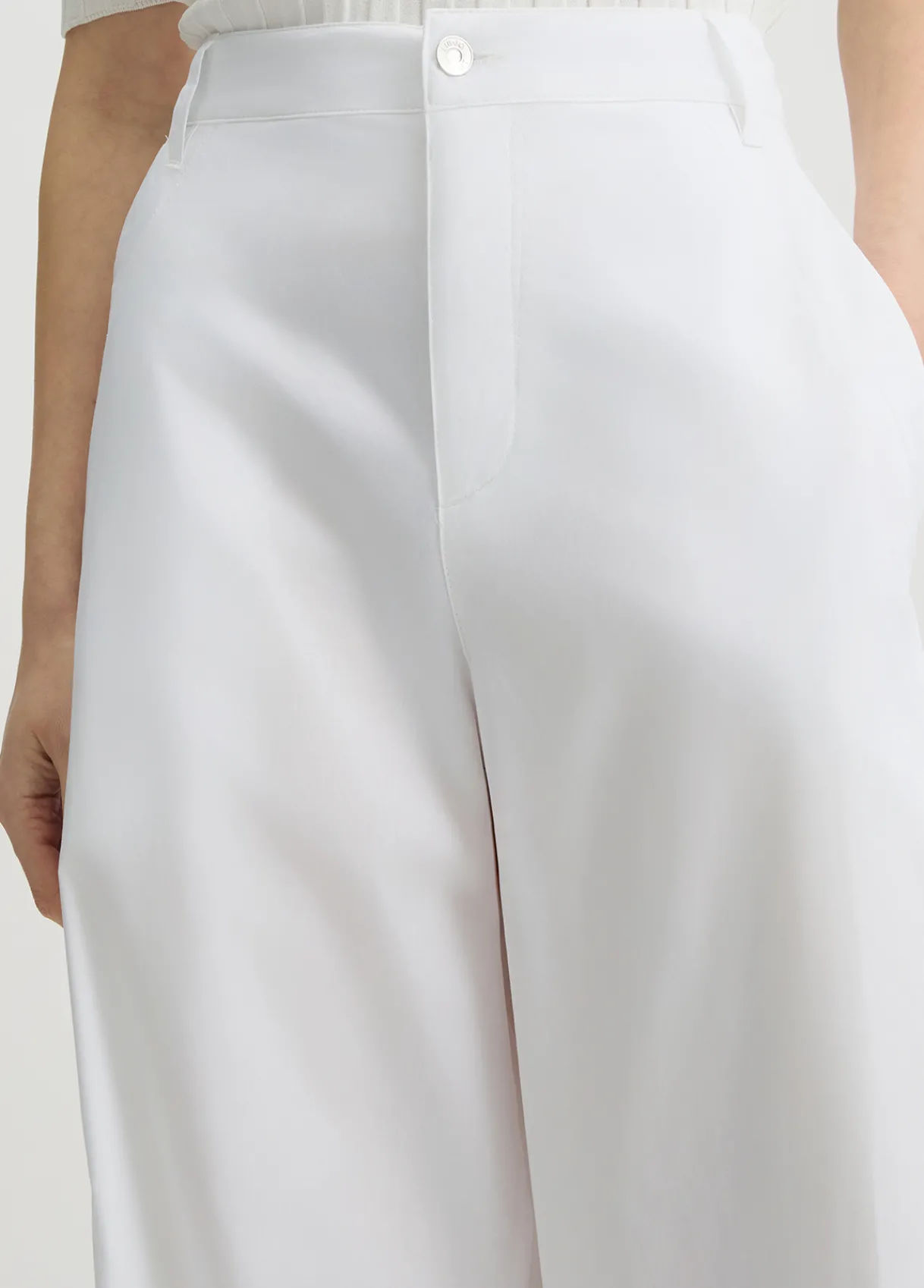 Liu Jo Pantalon évasé en coton|Femme Pantalons