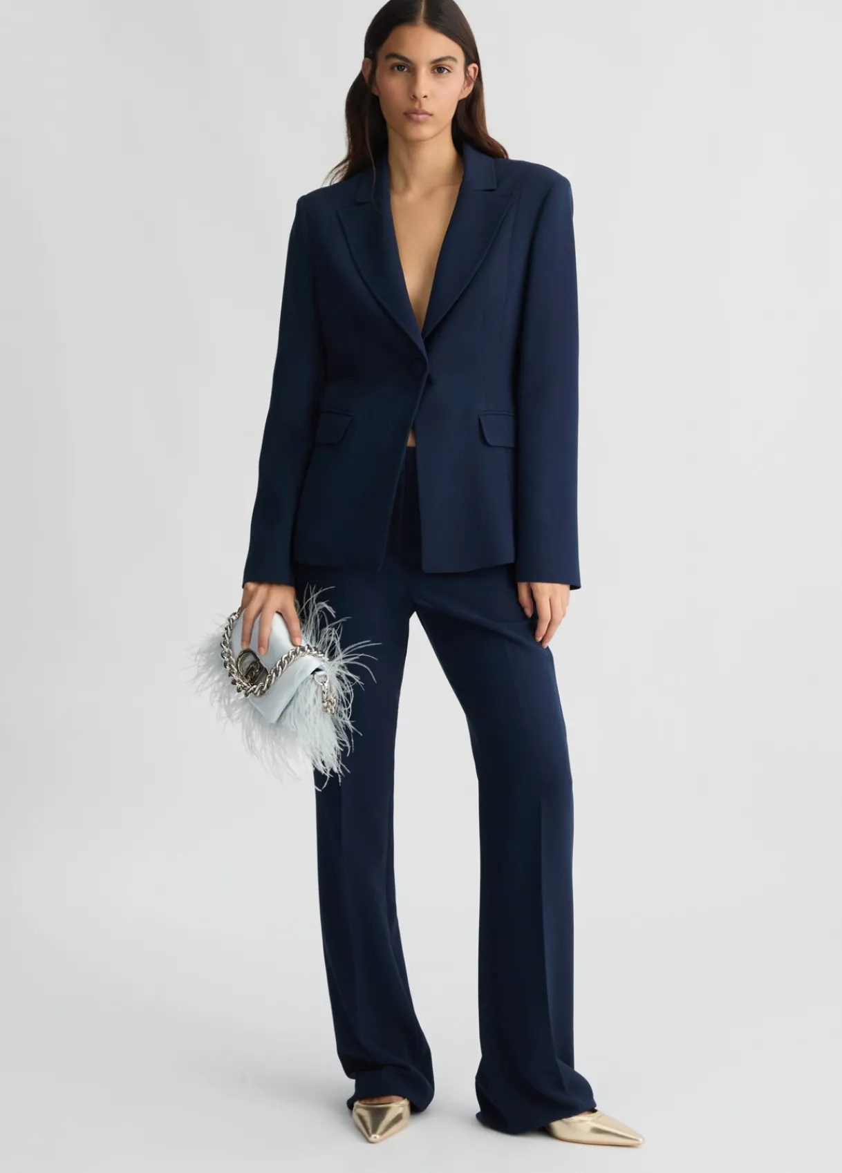 Liu Jo Pantalon évasé en crêpe cady|Femme Pantalons|Tailleurs