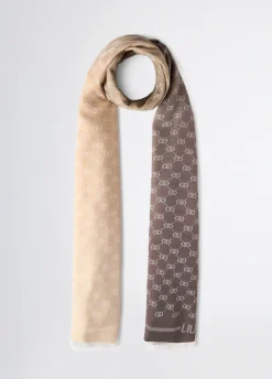Liu Jo Pashmina monogramme jacquard|Homme Echarpes Et Chapeaux