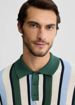 Liu Jo Polo à rayures en maille|Homme Pulls Et Sweaters