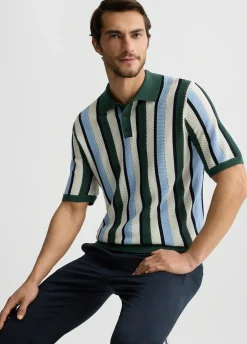 Liu Jo Polo à rayures en maille|Homme Pulls Et Sweaters