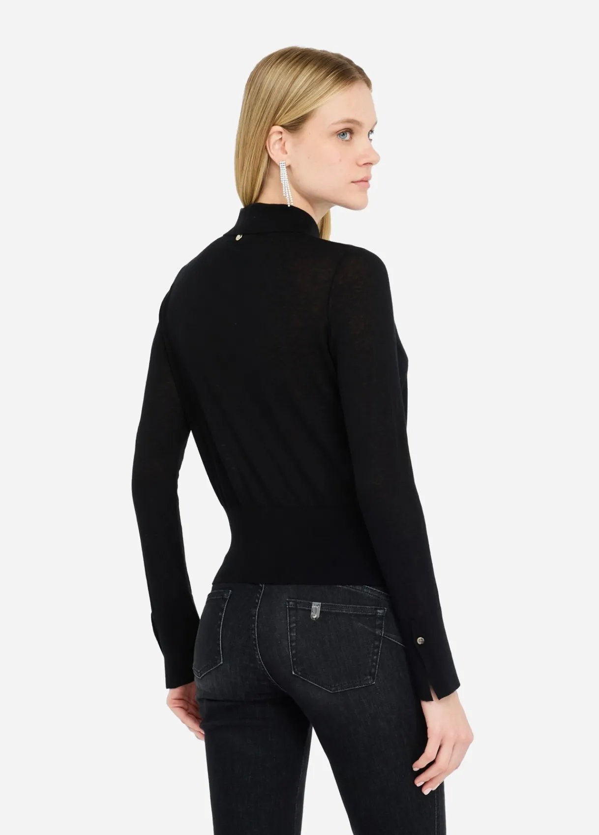 Liu Jo Polo en coton et cachemire|Femme Mailles
