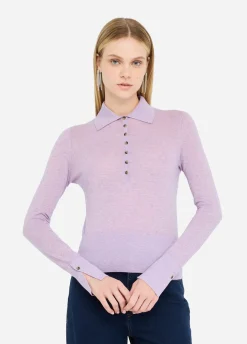 Liu Jo Polo en coton et cachemire|Femme Mailles