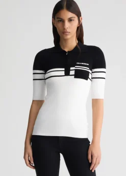 Liu Jo Polo en maille à rayures|Femme Mailles