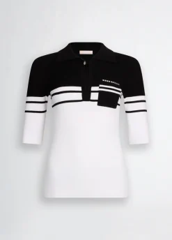 Liu Jo Polo en maille à rayures|Femme Mailles