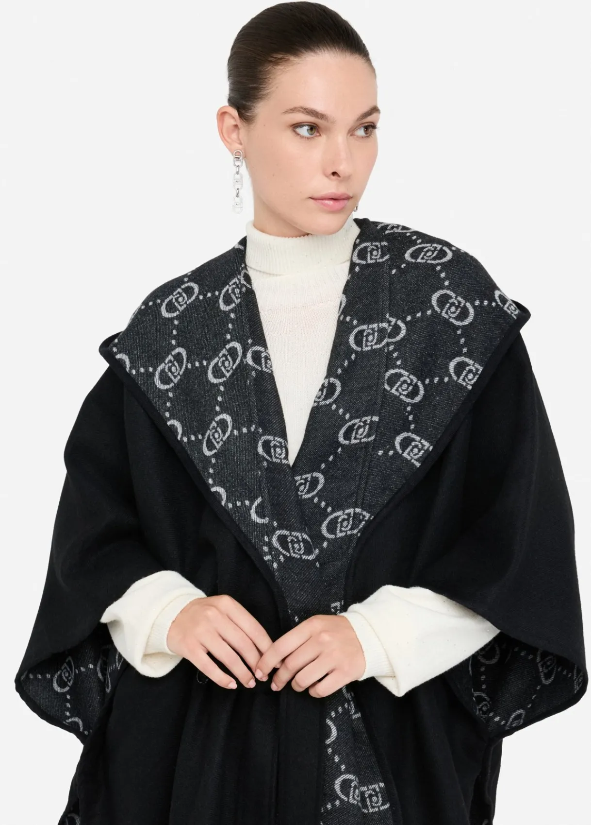 Liu Jo Poncho à capuche|Femme Manteaux